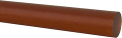 Made in USA - 1' Long, 1-1/2" Diam, PVDF Plastic Rod - White - Apex Tool & Supply