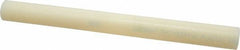 Made in USA - 1' Long, 1-1/8" Diam, Nylon 6/6 Plastic Rod - Natural (Color) - Apex Tool & Supply