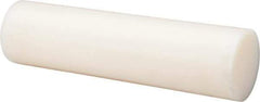 Made in USA - 4' Long, 4-1/2" Diam, Nylon 6/6 Plastic Rod - Natural (Color) - Apex Tool & Supply