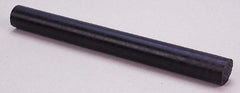 Made in USA - 4' Long, 3" Diam, Nylon 6/6 Plastic Rod - Black - Apex Tool & Supply
