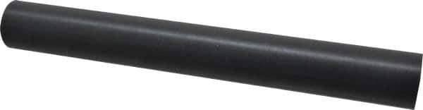 Made in USA - 1' Long, 1-1/2" Diam, Nylon 6/6 Plastic Rod - Black - Apex Tool & Supply