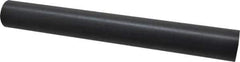 Made in USA - 1' Long, 1-1/2" Diam, Nylon 6/6 Plastic Rod - Black - Apex Tool & Supply