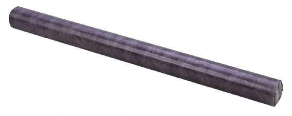 Made in USA - 4' Long, 1-3/4" Diam, Nylon 6/6 (MDS-Filled) Plastic Rod - Black - Apex Tool & Supply