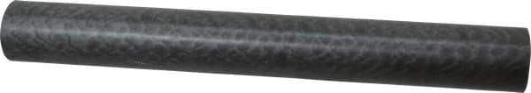 Made in USA - 1' Long, 1-1/2" Diam, Nylon 6/6 (MDS-Filled) Plastic Rod - Black - Apex Tool & Supply