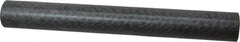 Made in USA - 1' Long, 1-1/2" Diam, Nylon 6/6 (MDS-Filled) Plastic Rod - Black - Apex Tool & Supply