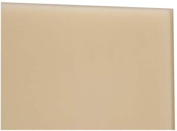 Made in USA - 1/16" Thick x 12" Wide x 2' Long, Nylon 6/6 Sheet - Natural - Apex Tool & Supply