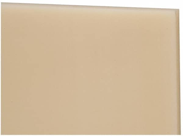 Made in USA - 2' x 1' x 2-1/2" Natural (Color) Nylon 6/6 Sheet - Apex Tool & Supply