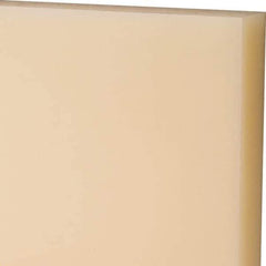 Made in USA - 3/4" Thick x 12" Wide x 2' Long, Nylon 6/6 Sheet - Natural - Apex Tool & Supply