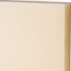 Made in USA - 1" Thick x 24" Wide x 2' Long, Nylon 6/6 Sheet - Natural - Apex Tool & Supply