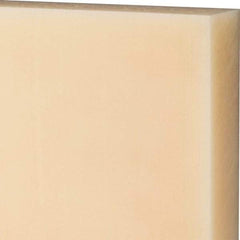 Made in USA - 1-1/2" Thick x 24" Wide x 2' Long, Nylon 6/6 Sheet - Natural - Apex Tool & Supply