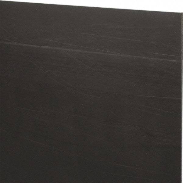 Made in USA - 3/32" Thick x 12" Wide x 2' Long, Nylon 6/6 (MDS-Filled) Sheet - Black - Apex Tool & Supply