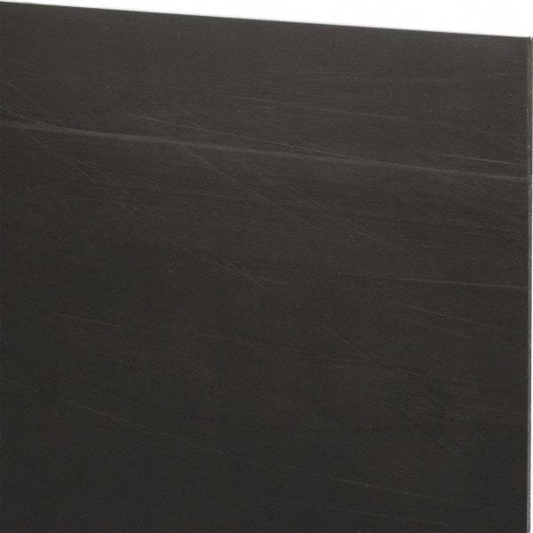 Made in USA - 1/8" Thick x 12" Wide x 1' Long, Nylon 6/6 (MDS-Filled) Sheet - Black - Apex Tool & Supply