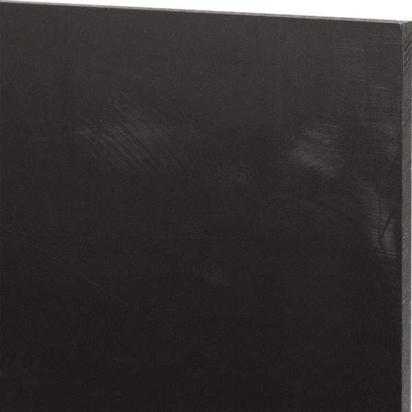 Made in USA - 3/16" Thick x 12" Wide x 2' Long, Nylon 6/6 (MDS-Filled) Sheet - Black - Apex Tool & Supply