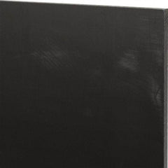 Made in USA - 1/4" Thick x 12" Wide x 1' Long, Nylon 6/6 (MDS-Filled) Sheet - Black - Apex Tool & Supply
