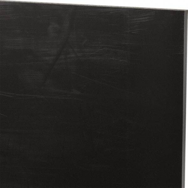 Made in USA - 1/4" Thick x 24" Wide x 2' Long, Nylon 6/6 (MDS-Filled) Sheet - Black - Apex Tool & Supply