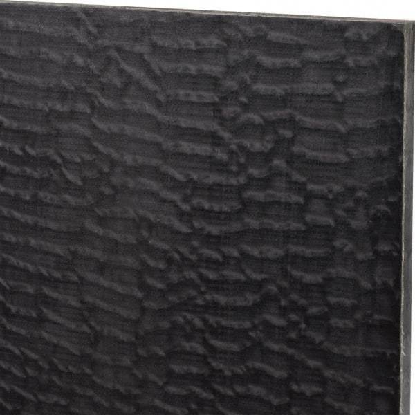 Made in USA - 3/8" Thick x 12" Wide x 2' Long, Nylon 6/6 (MDS-Filled) Sheet - Black - Apex Tool & Supply