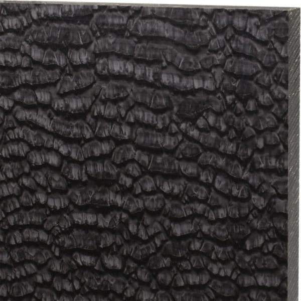 Made in USA - 1/2" Thick x 12" Wide x 1' Long, Nylon 6/6 (MDS-Filled) Sheet - Black - Apex Tool & Supply