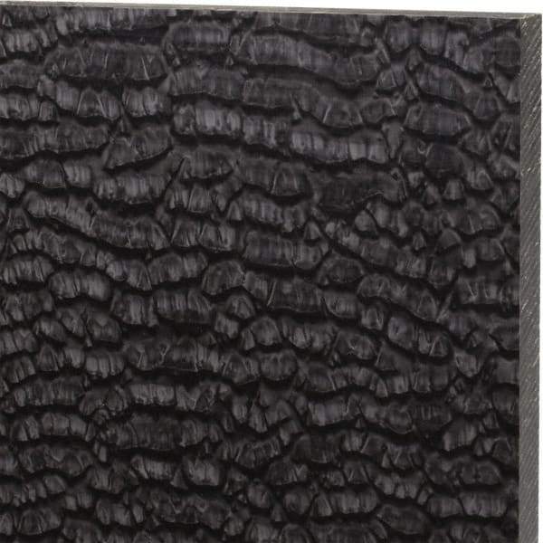 Made in USA - 1/2" Thick x 12" Wide x 2' Long, Nylon 6/6 (MDS-Filled) Sheet - Black - Apex Tool & Supply