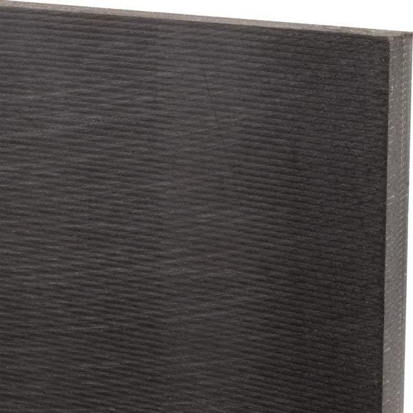 Made in USA - 3/4" Thick x 12" Wide x 2' Long, Nylon 6/6 (MDS-Filled) Sheet - Black - Apex Tool & Supply