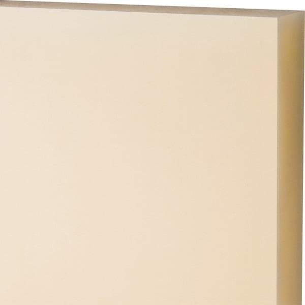 Made in USA - 1" Thick x 12" Wide x 2' Long, Nylon 6/6 (MDS-Filled) Sheet - Black - Apex Tool & Supply