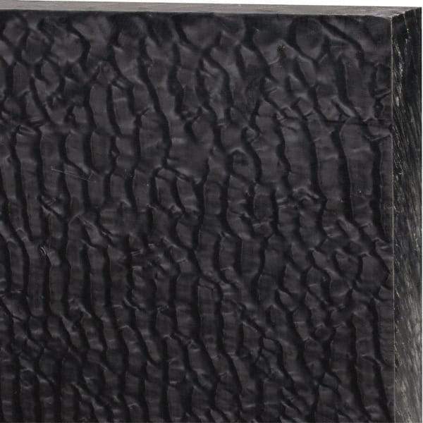 Made in USA - 1" Thick x 24" Wide x 2' Long, Nylon 6/6 (MDS-Filled) Sheet - Black - Apex Tool & Supply