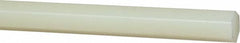 Made in USA - 4' x 3/8" Natural (Color) Nylon 6/6 Hexagonal Bar - Apex Tool & Supply