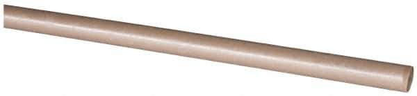 Made in USA - 4' Long, 1/2" Diam, PEEK Plastic Rod - Thermoplastic - Apex Tool & Supply