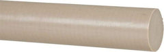 Made in USA - 8' Long, 1-1/2" Diam, PEEK Plastic Rod - Thermoplastic - Apex Tool & Supply