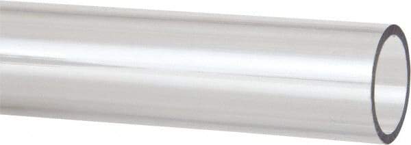 Made in USA - 1-3/4 Inch Outside Diameter x 8 Ft. Long, Plastic Round Tube - Polycarbonate - Apex Tool & Supply