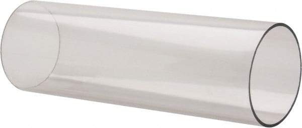 Made in USA - 2 Inch Outside Diameter x 4 Ft. Long, Plastic Round Tube - Polycarbonate - Apex Tool & Supply