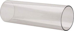 Made in USA - 2-3/4 Inch Outside Diameter x 1 Ft. Long, Plastic Round Tube - Polycarbonate - Apex Tool & Supply