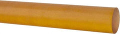 Made in USA - 4' Long, 3/8" Diam, Polyetherimide (PEI) Plastic Rod - Natural (Color) - Apex Tool & Supply
