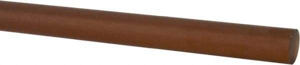 Made in USA - 8' Long, 1/2" Diam, Polyetherimide (PEI) Plastic Rod - Natural (Color) - Apex Tool & Supply