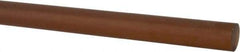 Made in USA - 8' Long, 1/2" Diam, Polyetherimide (PEI) Plastic Rod - Natural (Color) - Apex Tool & Supply