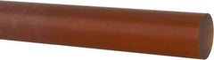 Made in USA - 1' Long, 1-1/4" Diam, Polyetherimide (PEI) Plastic Rod - Natural (Color) - Apex Tool & Supply