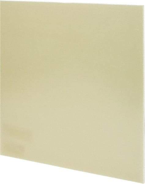 Made in USA - 1/8" Thick x 12" Wide x 1' Long, Epoxyglass Laminate (G10/F4) Sheet - Mustard Yellow, ±0.012 Tolerance - Apex Tool & Supply