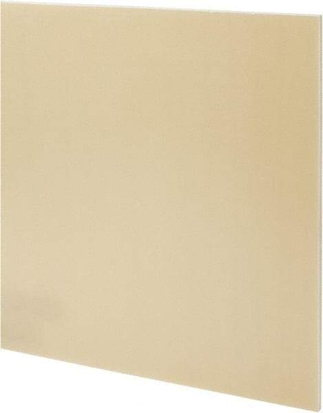 Made in USA - 1/4" Thick x 12" Wide x 1' Long, Epoxyglass Laminate (G10/F4) Sheet - Mustard Yellow, ±0.022 Tolerance - Apex Tool & Supply