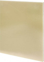Made in USA - 1/2" Thick x 12" Wide x 1' Long, Epoxyglass Laminate (G10/F4) Sheet - Mustard Yellow, ±0.036 Tolerance - Apex Tool & Supply
