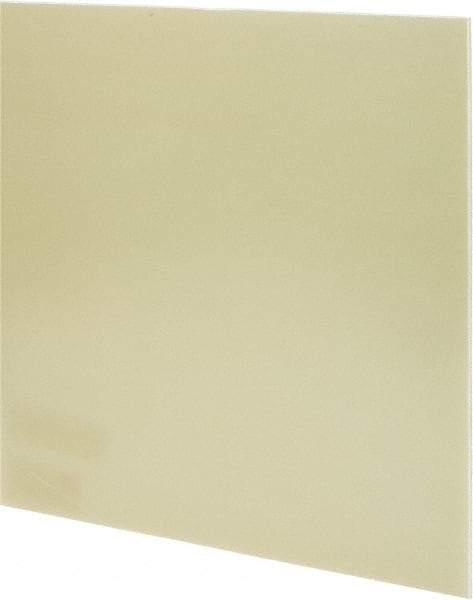 Made in USA - 1/8" Thick x 12" Wide x 2' Long, Epoxyglass Laminate (G10/F4) Sheet - Mustard Yellow, ±0.012 Tolerance - Apex Tool & Supply