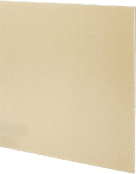 Made in USA - 1/4" Thick x 24" Wide x 2' Long, Epoxyglass Laminate (G10/F4) Sheet - Mustard Yellow, ±0.022 Tolerance - Apex Tool & Supply