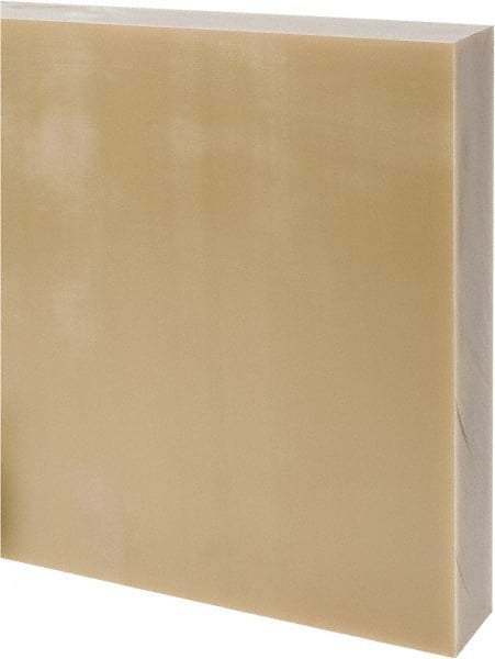 Made in USA - 2" Thick x 24" Wide x 2' Long, Epoxyglass Laminate (G10/F4) Sheet - Mustard Yellow, ±0.073 Tolerance - Apex Tool & Supply