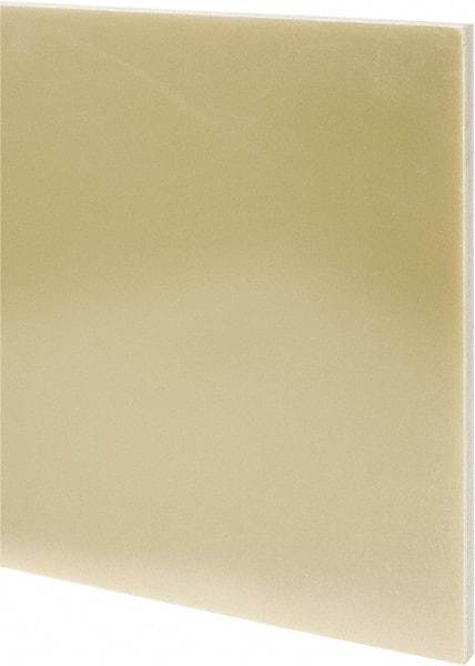 Made in USA - 1/2" Thick x 24" Wide x 3' Long, Epoxyglass Laminate (G10/F4) Sheet - Mustard Yellow, ±0.036 Tolerance - Apex Tool & Supply