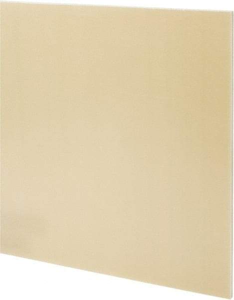 Made in USA - 1/4" Thick x 36" Wide x 4' Long, Epoxyglass Laminate (G10/F4) Sheet - Mustard Yellow, ±0.022 Tolerance - Apex Tool & Supply