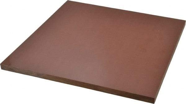 Made in USA - 1/2" Thick x 12" Wide x 1' Long, Canvas Phenolic Laminate (C/CE) Sheet - Tan - Apex Tool & Supply