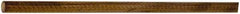 Made in USA - 4' Long, 1-1/4" Diam, Canvas Phenolic Laminate (C/CE) Plastic Rod - Tan-Brown - Apex Tool & Supply