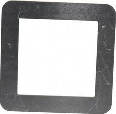 Made in USA - Aluminum Bellows Mounting Flange - 2 x 2 Inch Inside Square - Apex Tool & Supply