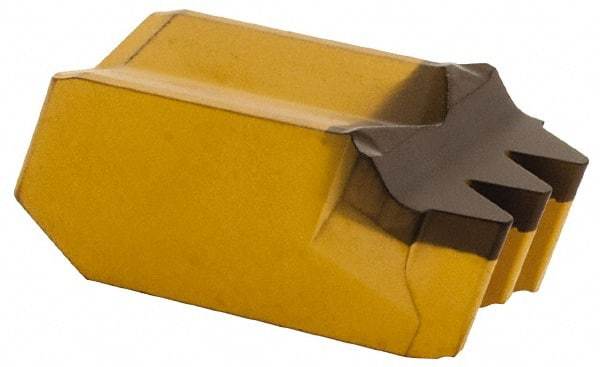 Iscar - 8234GPV Grade IC8250, 7.48mm Cutting Width Carbide Grooving Insert - 2.21mm Max Depth of Cut, Neutral, 0.2mm Corner Radius, TiCN/Al2O3/TiN Finish - Apex Tool & Supply