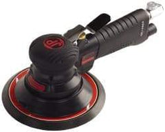 PRO-SOURCE - 12,000 OPM, 3 CFM Air Consumption, Right Angle Air Orbital Sander - Round Pad, 1/4 NPT Inlet - Apex Tool & Supply