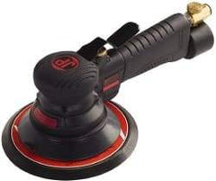 PRO-SOURCE - 12,000 OPM, 3 CFM Air Consumption, Air Orbital Sander - Round Pad, 1/4 NPT Inlet - Apex Tool & Supply