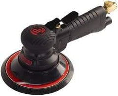 PRO-SOURCE - 12,000 OPM, 3.2 CFM Air Consumption, 90 psi Air Pressure, Right Angle Air Orbital Sander - Round Pad, 1/4 NPT Inlet - Apex Tool & Supply